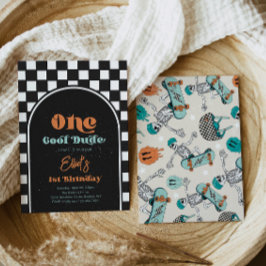 ボーイズスケートボード誕生日招待状 招待状