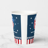 ボーイズスターとストライプオールアメリカン誕生日 紙コップ (右)