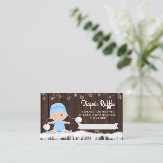 ボーイズスノーフレークオムツラッフルチケット エンクロージャーカード (スタンド正面)