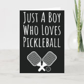 ボーイズスポーツをテーマにした引用文キッズ用ピックボールカード カード (正面)