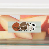 ボーイズスポーツグリーンストライプ防水ラベル ラベル (貼付)