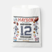 ボーイズスポーツサッカー誕生日パーティー フェイバーバッグ (正面)