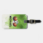 ボーイズスポーツボールスクールバッグ ラゲッジタグ (正面横)