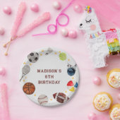 ボーイズスポーツ子供の誕生日パーティー ペーパープレート (パーティー)