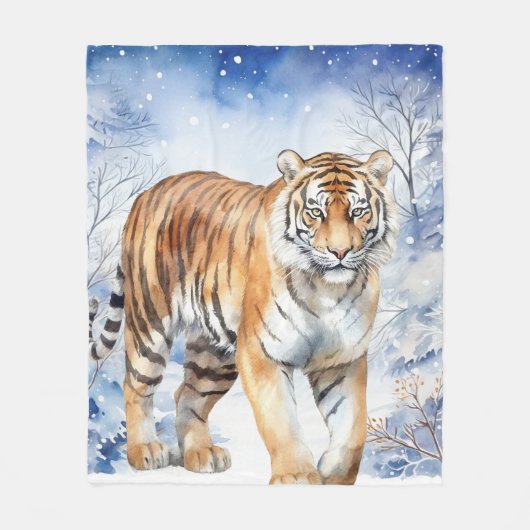 ボーイズタイガー フリースブランケット (正面)