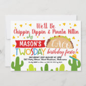 ボーイズタコトゥオスデー2ndバースデーパーティの招待状 招待状 (正面)