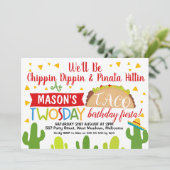 ボーイズタコトゥオスデー2ndバースデーパーティの招待状 招待状 (スタンド正面)