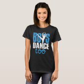 ボーイズダンストゥーバレエ社交ダンス踊り Tシャツ (正面フル)