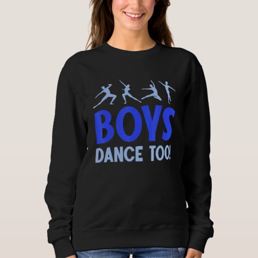 ボーイズダンストゥーバレエ踊りダンサー スウェットシャツ (正面)