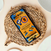 ボーイズダーツガンパーティー誕生日招待状 招待状