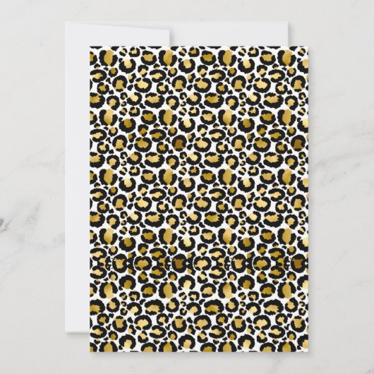 ボーイズチーターサファリツーワイルド誕生日招待状 招待状 (裏面)