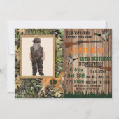 ボーイズディアー狩り誕生日招待状 招待状 (正面)