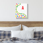 ボーイズトイカラフルズおもしろい輸送ベビー子供部屋アート キャンバスプリント (インサイチュ (寝室))