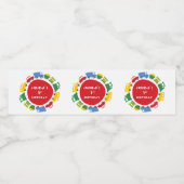 ボーイズトイカラフルズおもしろい輸送誕生日パーティー ペットボトルラベル (シングルラベル)