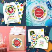 ボーイズトイカラフルズおもしろい輸送誕生日パーティー ペーパープレート