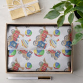 ボーイズトイカラフルズティッシュペーパー 薄葉紙 (ギフト)