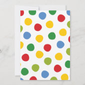 ボーイズトイズキッズバースデーパーティーDIYバンティンバナー 招待状 (裏面)