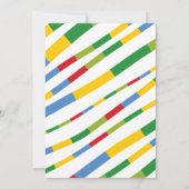 ボーイズトイズトランスポートハッピーバースデーパーティーバナー 招待状 (裏面)