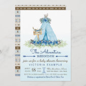 ボーイズトバルティーピーボホベビーシャワー招待状 招待状 (正面/裏面)