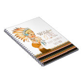 ボーイズトライバルワイルドフリー赤ちゃんシャワーゲストブック ノートブック (右側)