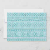 ボーイズトライバル野生と無料のベビーシャワー 招待状 (裏面)