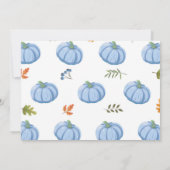 ボーイズトラクターパンプキン誕生日ハーベストパーティー 招待状 (裏面)