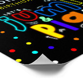 ボーイズトランポリンパーク誕生日ウェルカムサイン ポスター (角)