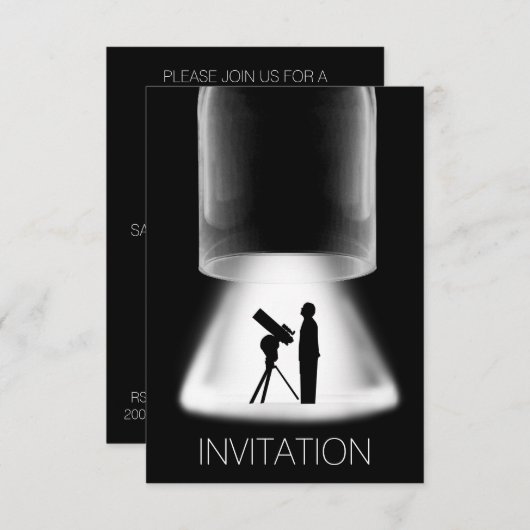 ボーイズナイトアウトパーティーVIP招待状 招待状 (正面/裏面)