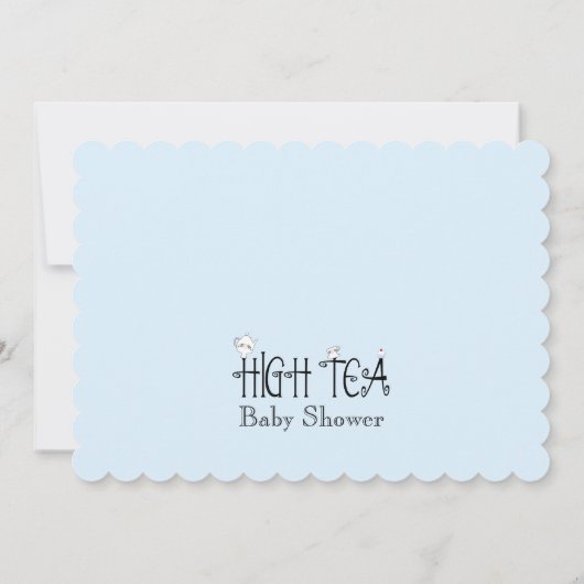 ボーイズハイティーベビーシャワー招待状 招待状 (裏面)