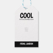 ボーイズバおもしろいレンタインデートメッセージカード ギフトタグ (正面)