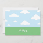 ボーイズバウンスハウスバースデーパーティ招待状 招待状 (裏面)