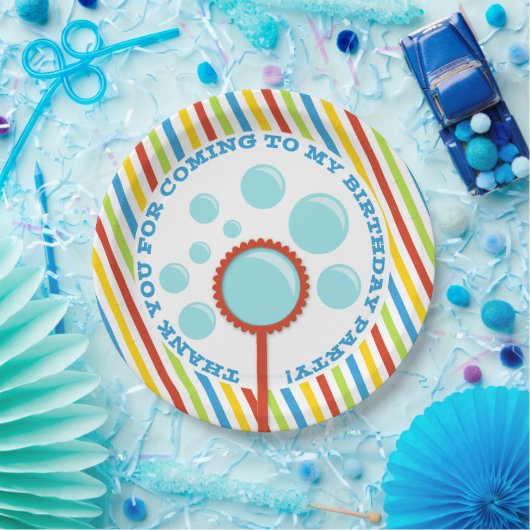 ボーイズバブルパーティー誕生日 ペーパープレート (パーティー)