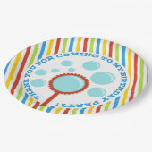 ボーイズバブルパーティー誕生日 ペーパープレート (アングル)