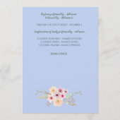 ボーイズバプティスプログラム – フローラクロス プログラム (裏面)