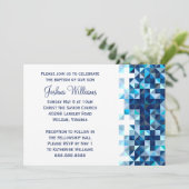 ボーイズバプテスマベビー献身最初の聖餐式 招待状 (スタンド正面)