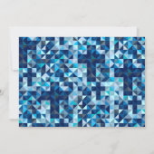 ボーイズバプテスマベビー献身最初の聖餐式 招待状 (裏面)