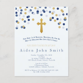 ボーイズバプテスマ招待状 招待状