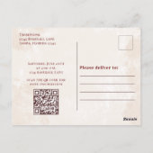 ボーイズバースデーパーティー野球カスタム招待状 ポストカード (裏面)