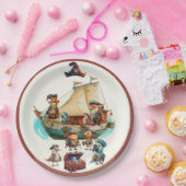 ボーイズパイレーツバースデーパーティー紙プレート ペーパープレート (パーティー)