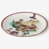 ボーイズパイレーツバースデーパーティー紙プレート ペーパープレート (アングル)