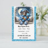 ボーイズパジャマパーティー 招待状 (スタンド正面)