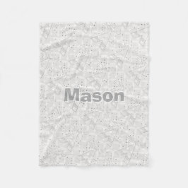 ボーイズパーソナライズされたルームモダンテペ矢印パターン フリースブランケット