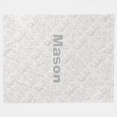 ボーイズパーソナライズされたルームモダンテペ矢印パターン フリースブランケット (正面(横))