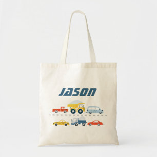 ボーイズパーソナライズされた輸送車トートバッグ トートバッグ