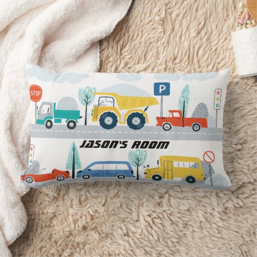 ボーイズパーソナライズされた輸送車腰枕 ランバークッション (ブランケット)