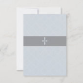 ボーイズパーソナライズされた《キリスト教》洗礼式や命名式、バプテスマ招待状 招待状 (裏面)