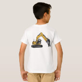 ボーイズビッグキャタピラ掘削機 Tシャツ (裏面フル)