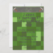 ボーイズピクセルゲーマーバースデーパーティー 招待状 (正面)