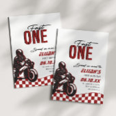 ボーイズファストワン1stダートバイク誕生日 招待状