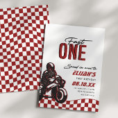 ボーイズファストワン1stダートバイク誕生日 招待状